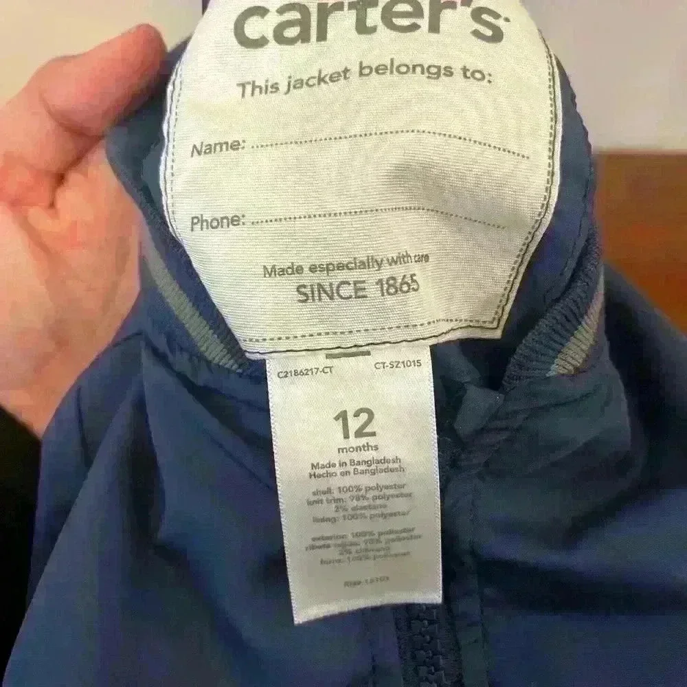 Size 12mo baby member’s only‎ jacket by Carter’s
